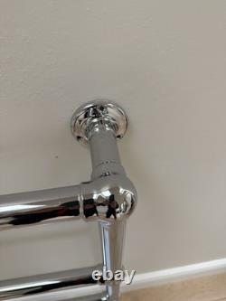 Chatsworth Traditional Heated towel rail radiator Chrome finish