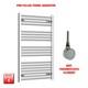 Chrome 1000 X 600 Mm Electric Heated Towel Rail Radiator Bathroom Pre-filled Htr