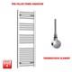 Chrome 1200 X 400 Mm Electric Heated Towel Rail Radiator Bathroom Pre-filled Htr