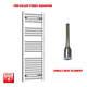 Chrome 1200 X 500 Mm Electric Heated Towel Rail Radiator Bathroom Pre-filled Htr