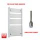 Chrome 1200 X 600 Mm Electric Heated Towel Rail Radiator Bathroom Pre-filled Htr