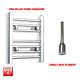 Chrome 400 X 350 Mm Electric Heated Towel Rail Radiator Bathroom Pre-filled Htr