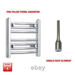 Chrome 400 x 500 mm Electric Heated Towel Rail Radiator Bathroom Pre-Filled HTR Chrome 400 x 500 mm Electric Heated Towel Rail Radiator Bathroom Pre-Filled HTR