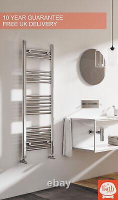 Chrome Bathroom Electric Towel Radiator Newark Heated Ladder Rail 1200 x 400mm