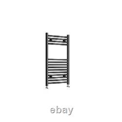 Chrome Black Heated Towel Rail Radiator Straight Curved Ladder Warmer All Sizes