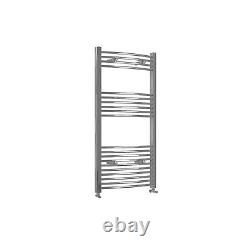 Chrome Black Heated Towel Rail Radiator Straight Curved Ladder Warmer All Sizes