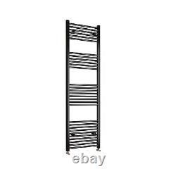 Chrome Black Heated Towel Rail Radiator Straight Ladder Warmer All Sizes