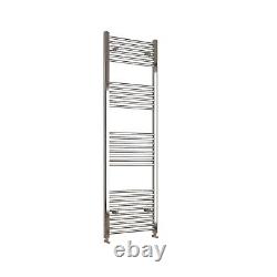 Chrome Black Heated Towel Rail Radiator Straight Ladder Warmer All Sizes