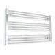 Chrome Central Heating Heated Towel Rail Radiator Flat Panel Bathroom Warmer Uk