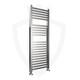 Chrome Designer Heated Towel Rail Radiator Square Edge Ladder 500mm X 1200mm