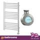 Chrome Electric Heated Towel Rail 770x500mm Smart 300w Bathroom Radiator