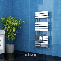 Chrome Flat Panel Towel Rail Radiator Bathroom Designer Towel Rail Heated Rads