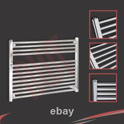 Chrome Heated Bathroom Towel Rail Radiator Striaght Ladder Warmer (All Sizes)