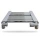 Chrome Heated Towel Rail 500x800mm Flat Panel 720 Btu Central Heating Uk