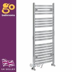 Chrome Heated Towel Rail Bathroom Radiator Silver Ladder Heater H1180 x W500mm