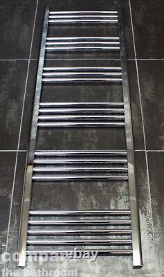 Chrome Heated Towel Rail Radiator 500 650 1000 1200 1400 1600 High Output Flat