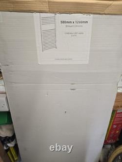 Chrome Heated Towel Rail Radiator 500 x 1200 New Boxed