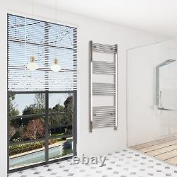 Chrome Heated Towel Rail Radiator Straight Curved Ladder Warmer Heating Rad