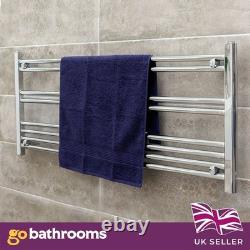 Chrome Horizontal Heated Towel Rail Radiator Modern Ladder Design 500x1180mm