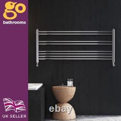 Chrome Horizontal Heated Towel Rail Radiator Modern Ladder Design 500x1180mm