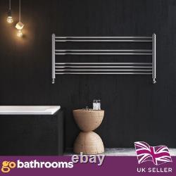 Chrome Horizontal Heated Towel Rail Radiator Modern Ladder Design 500x1180mm