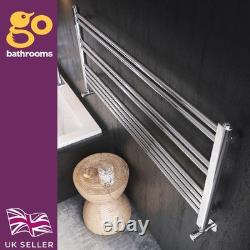 Chrome Horizontal Heated Towel Rail Radiator Modern Ladder Design 500x1180mm