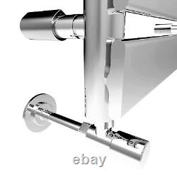 Chrome Towel Rail Radiator Bathroom Heater Designer Flat Panel Rad 1000x500mm