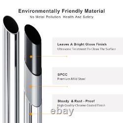 Chrome Towel Rail Radiator Bathroom Straight Heated Ladder Warmer Rad 1600 x 500