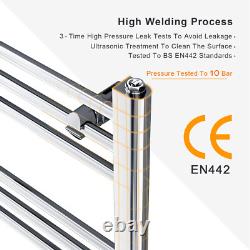 Chrome Towel Rail Radiator Bathroom Straight Heated Ladder Warmer Rad 1600 x 500