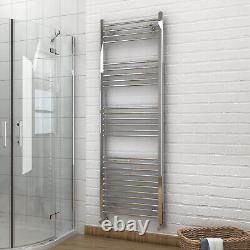 Chrome Towel Rail Radiator Bathroom Straight Heated Ladder Warmer Rad 1800 x 600