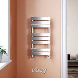 Chrome Towel Rail Radiator Flat Panel Bathroom Heated Ladder Warmer Rads