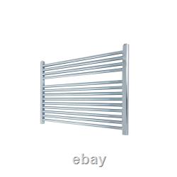 Chrome Towel Rail Radiator Straight Designer Bathroom Heated Ladder (20 Sizes)