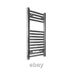 Chrome White Heated Towel Rail Radiator Straight Electric Bathroom Heating Rad