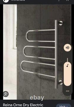 Chrome heated towel rail electric