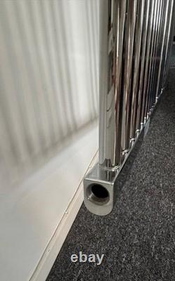 Chrome heated towel rail radiator