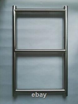 Clifton Bathrooms Towel Rail Grace 3 Rails Brushed Nickel Finish 800 x 500