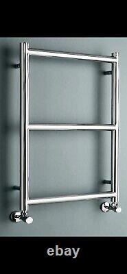 Clifton Bathrooms Towel Rail Grace 3 Rails Brushed Nickel Finish 800 x 500