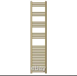 Colore Pizarro Brushed Brass 1800mm x 400mm Straight Heated Towel Rail Brand New