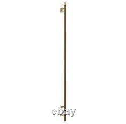Colore Pizarro Brushed Brass 1800mm x 400mm Straight Heated Towel Rail Brand New