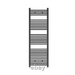 Contemporary Bathroom Straight Heated Towel Rail Radiator Rad 1500 x 500mm Grey