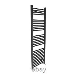 Contemporary Bathroom Straight Heated Towel Rail Radiator Rad 1500 x 500mm Grey