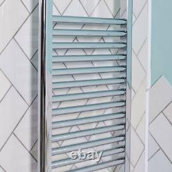 Contemporary Bathroom Straight Heated Towel Rail Radiator Rad 1800 x 450 Chrome
