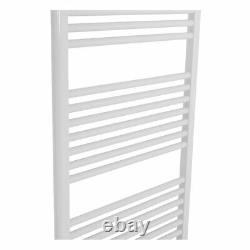 Contemporary Straight Bathroom Heated Towel Rail Radiator Rad 1500 x 600 White