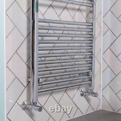 Contemporary Straight Heated Bathroom Towel Rail Radiator Rad 1500 x 600 Chrome