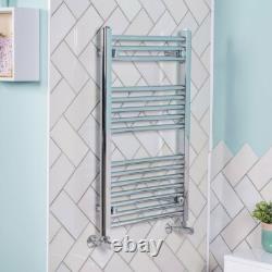 Contemporary Straight Heated Bathroom Towel Rail Radiator Rad 800 x 500 Chrome