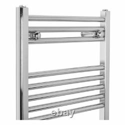 Contemporary Straight Heated Bathroom Towel Rail Radiator Rad 800 x 500 Chrome