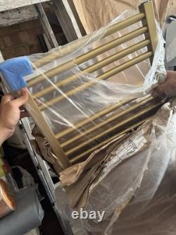 Crosswater MPRO 480 x 1140mm Heated Towel Rail Brushed Brass Gold Effect