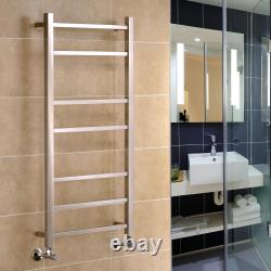 Cumbria Stainless Steel Towel Rails Central Heating Square Tubes