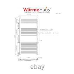 Curved Modern Heated Towel Rail Radiator Bathroom Ladder Warmer ALL Colour