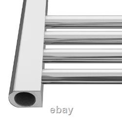Designer Bathroom Electric Chrome Straight Heated Towel Rail Radiator 800x500 mm
